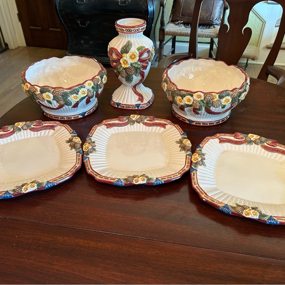 Vintage Holiday Creamware